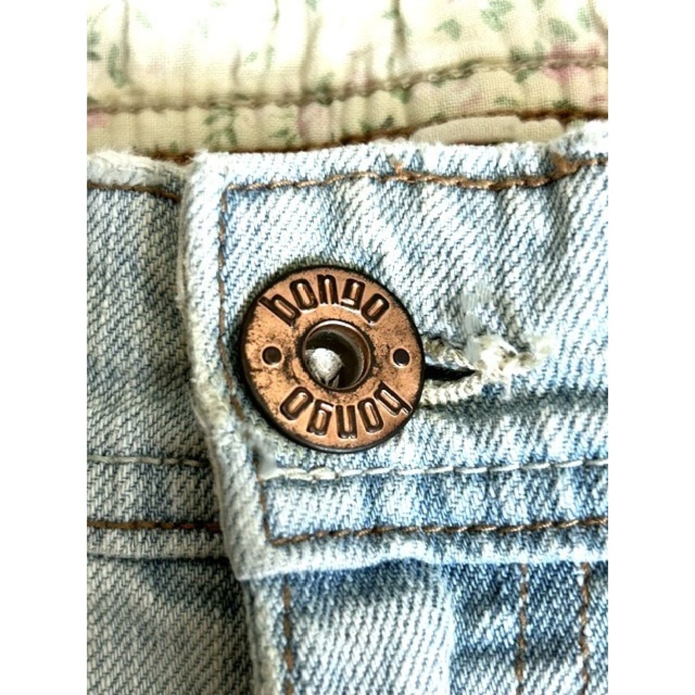 Vintage Y2K Bongo Capri Jeans Juniors 13 Low Rise Light Wash Denim Let me b Line - Picture 8 of 12